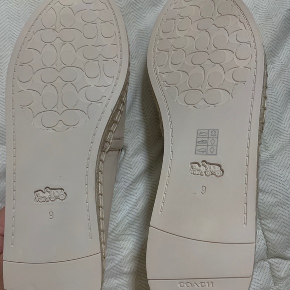 Coach “Charlie” Leather espadrilles in Chalk color. BNWT. Never worn - Picture 2 of 4